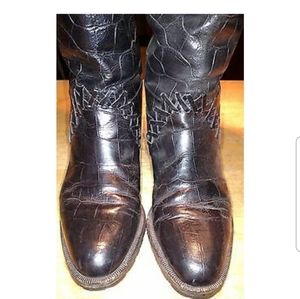 Bally Italian Stamped Dior Riding leather Boots